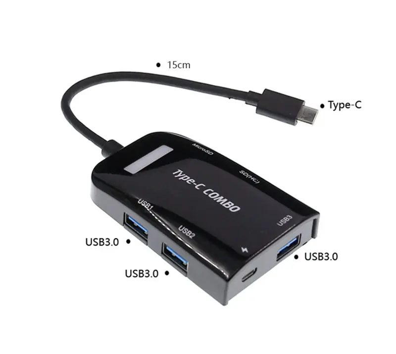 Pingle type-C USB 3,0 концентратор комбинированный Мульти USB разветвитель 3,0 3/6 портов 2 в 1 SD/TF кардридер Компьютерные аксессуары для ноутбука