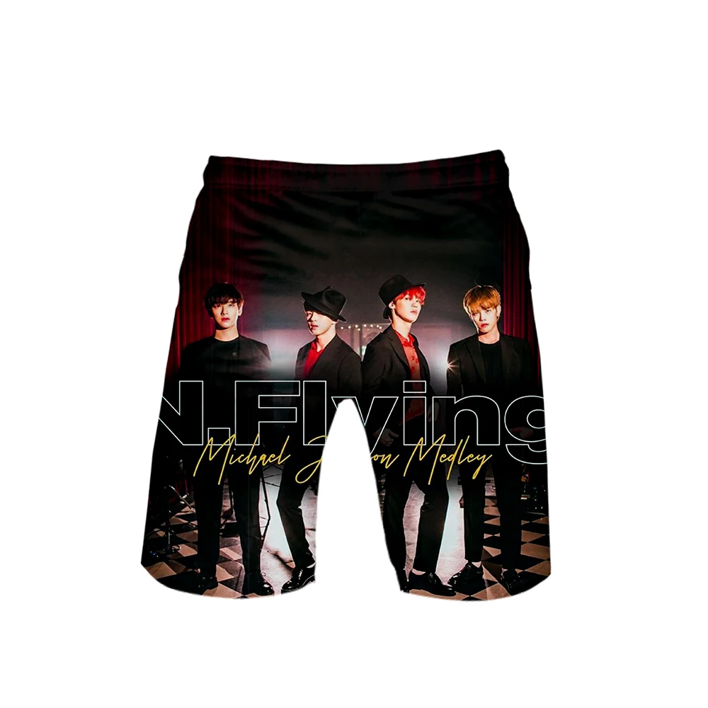 Новинка N. Flying, пляжные шорты с 3D принтом, Мужская модная уличная одежда, шорты,, Harajuku, модная летняя одежда