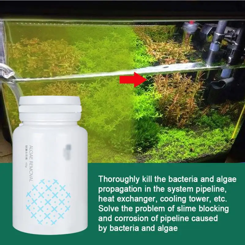 B, Bianca FRAUIT Algae Repellent Agent Algaecide Acquario per la rimozione Reduce And Control Algae Tank Moss Remover Aquarium Algaecide 