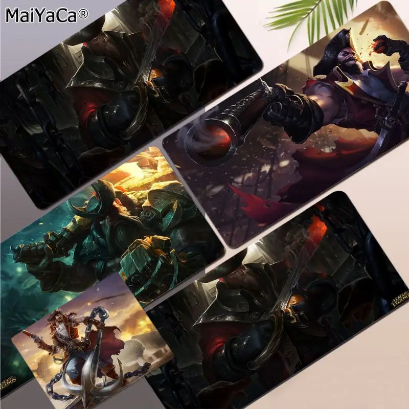 

league of legends Gangplank PC Large Mouse pad PC Computer mat Size for large Edge Locking Speed Version Game Keyboard Pad