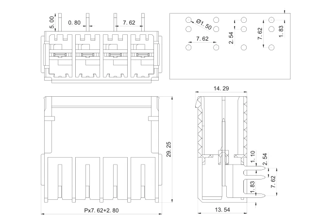 KF2EDGSTRA 7,62 2P~ 12P разъем PCB плагин клеммный блок 5EDGSTRA 7,62 мм 2PIN~ 12PIN PC 5 G 1720466 PHOENIX контакт KEFA