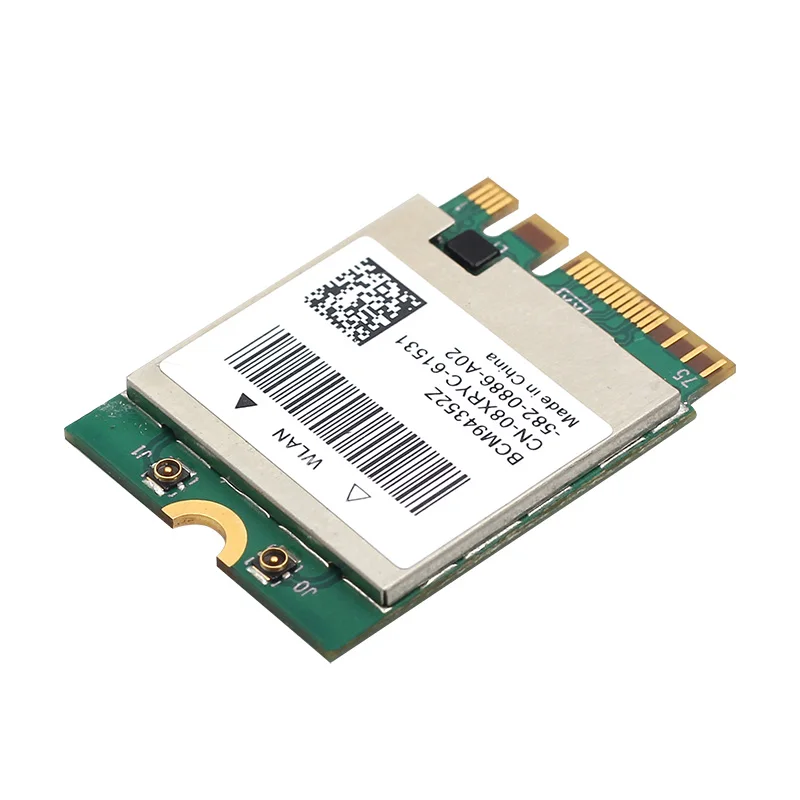 Двухдиапазонный Broadcom BCM94352Z 867 Мбит/с 5 ГГц Bluetooth 4,0 802.11ac NGFF M.2 WiFi WLAN карта DW1560 для ноутбука Windows Mac Hakintosh