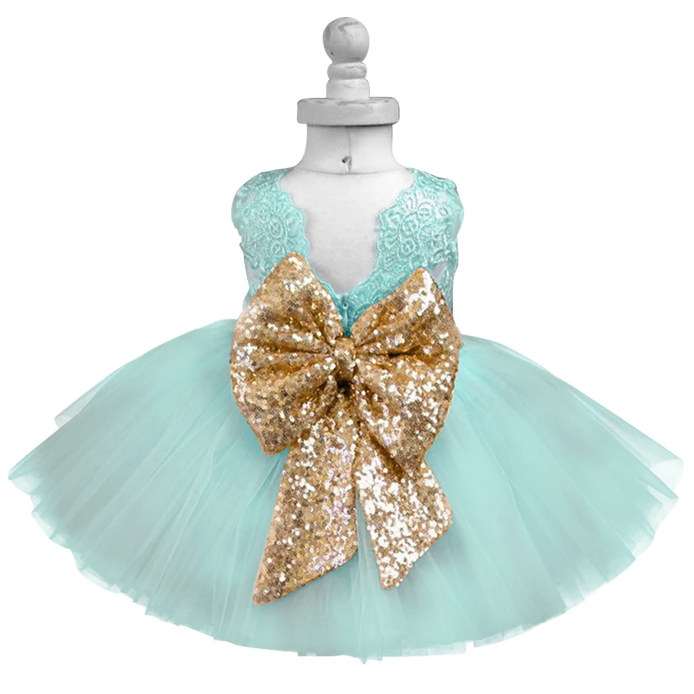 Big Deal Christening Gown Outfit Party-Dress Baby Frock Gold First Birthday 1-Year Vestido Toddler EqVENJGM