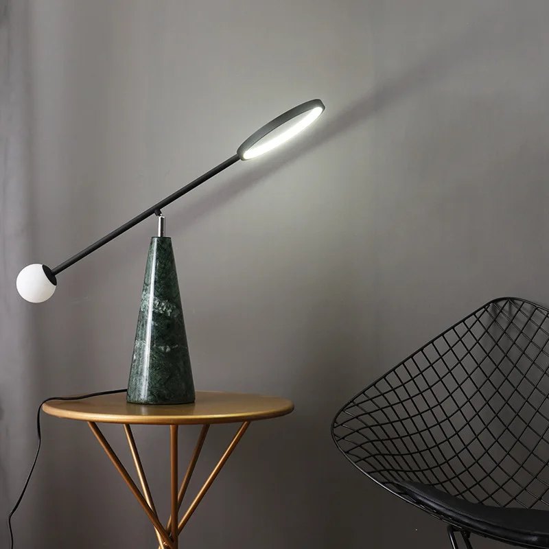 

Nordic Postmodern Marble Desk Lamp Can Adjust Sitting Room Study Bedroom Stylist Example Candeliers