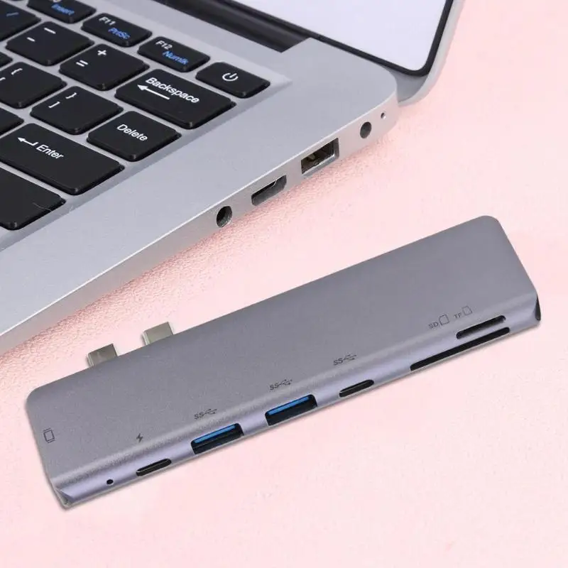 USB 3,1 type C конвертер HDMI 4K PD USB C USB 3,0 встроенный чип-преобразователь Plug and Play TF камера карта памяти адаптер