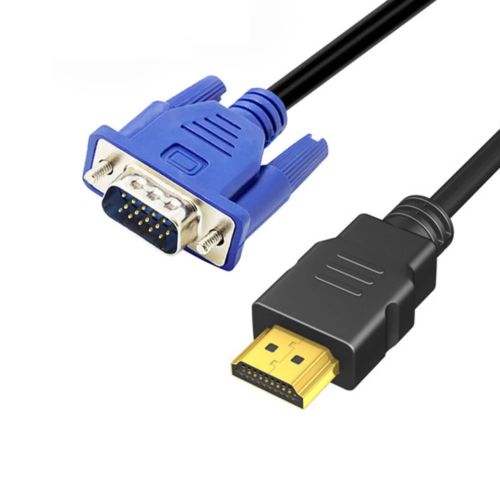 6 футов HDMI штекер к SVGA VGA M Конвертер A/V кабель позолоченный 1080p новый | Электроника