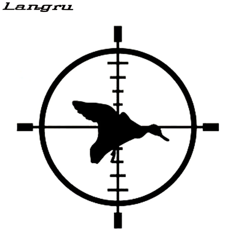 

Personalized Duck Target Cross Hair Hunting Car Window Decor Vinyl Decal Originality Car Sticker Jdm
