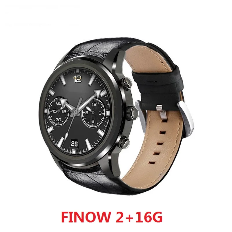 Смарт-часы LEM5Pro FINOW X5 MT6580, измеритель сердечного ритма, bluetooth, счетчик шагов, информация для телефона, сигнальная карта, 3G, Смарт-часы для iOS и Android - Цвет: Black