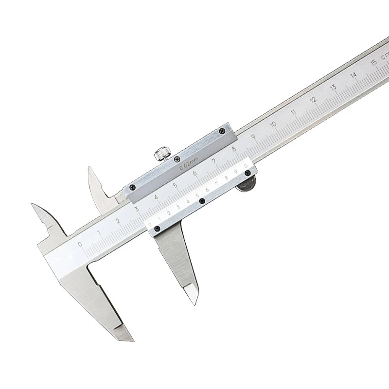 Only Vernier Caliper Цельнометаллический штангенциркуль 0-150 мм 0,02 мм Металлические Штангенциркули Калибр микрометр измерительные инструменты Измерение внутреннего внешнего диаметра - Цвет: Only Vernier Caliper