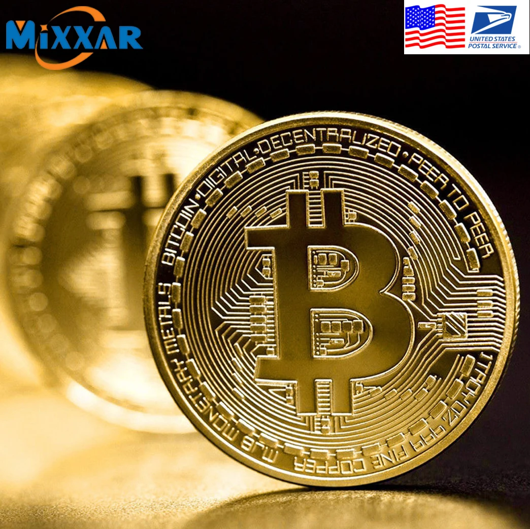 Special Price Recuerdo bañado en oro, Bitcoin físico con funda coleccionable, gran regalo, colección de arte de monedas conmemorativas 0LdJlbgaMaM