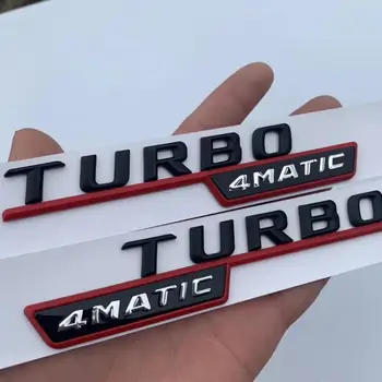 

Letter Emblem Biturbo 4matic Badge Fender Supercharge Logo Car Styling Double Turbo Sticker for Mercedes Benz Left and Right