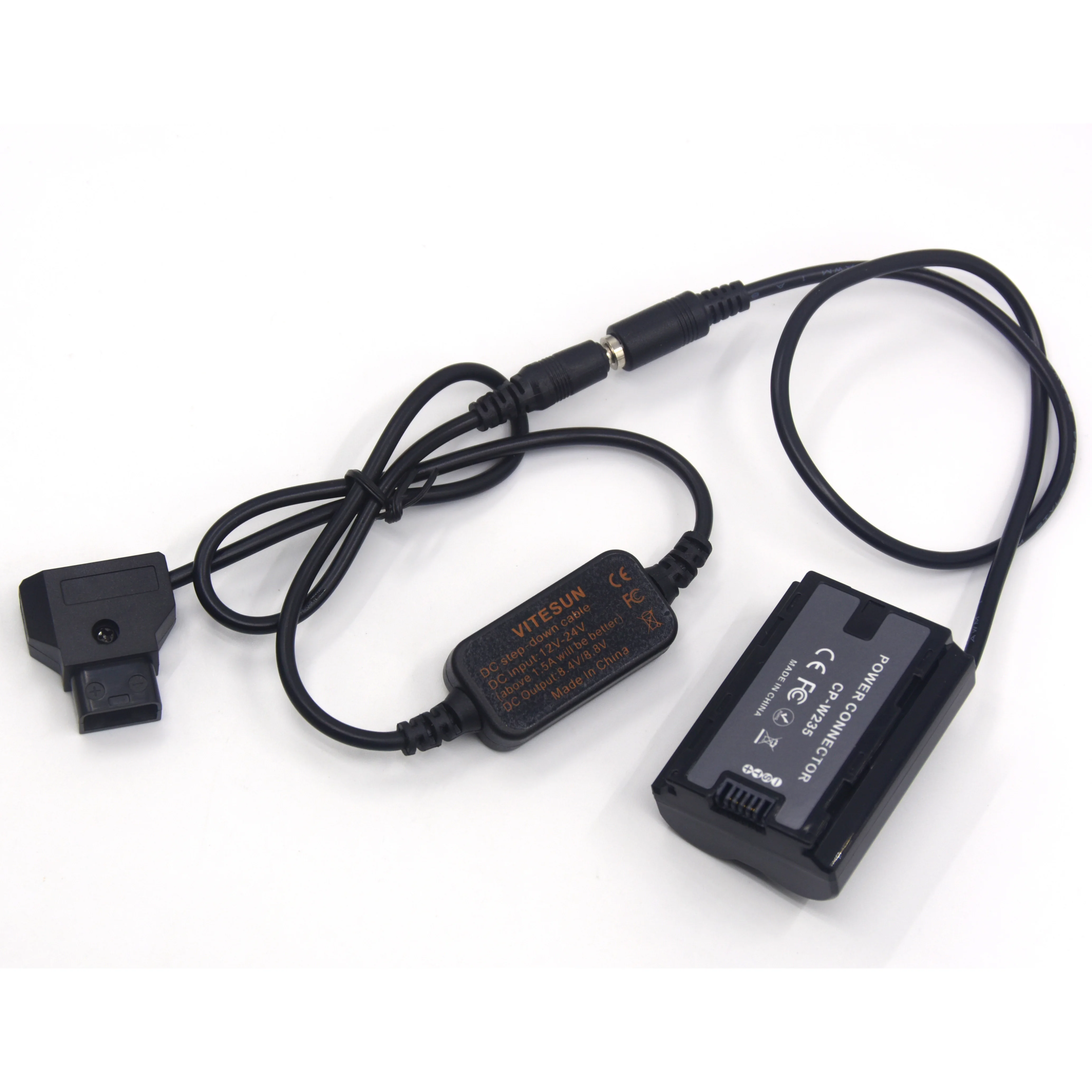 

12-24V Step-down Cable To D-TAP Dtap+NP-W235 NPW235 DC Coupler CP-W235 CPW235 Dummy Battery For Fuji X-T4 XT4 Camera