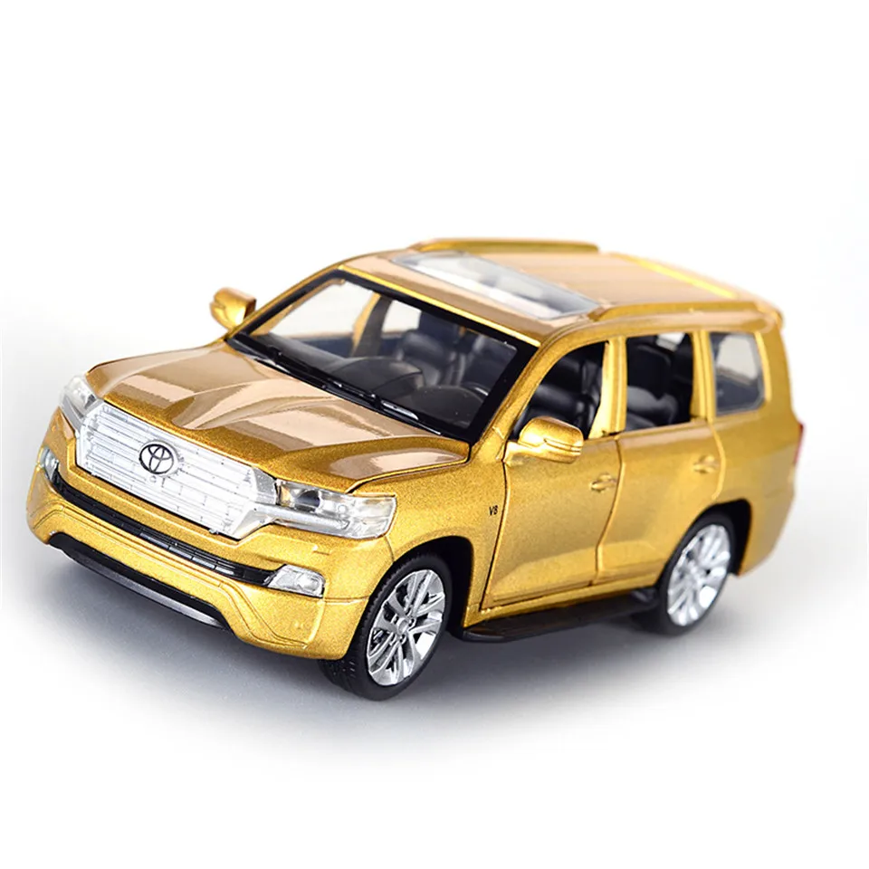 Gold Горячая литая модель автомобиля 1:32 Cooloz 6 дверей SUV Детская Металлическая техника Enginery игрушки колеса откатные Дети Рождественские подарки - Цвет: Gold