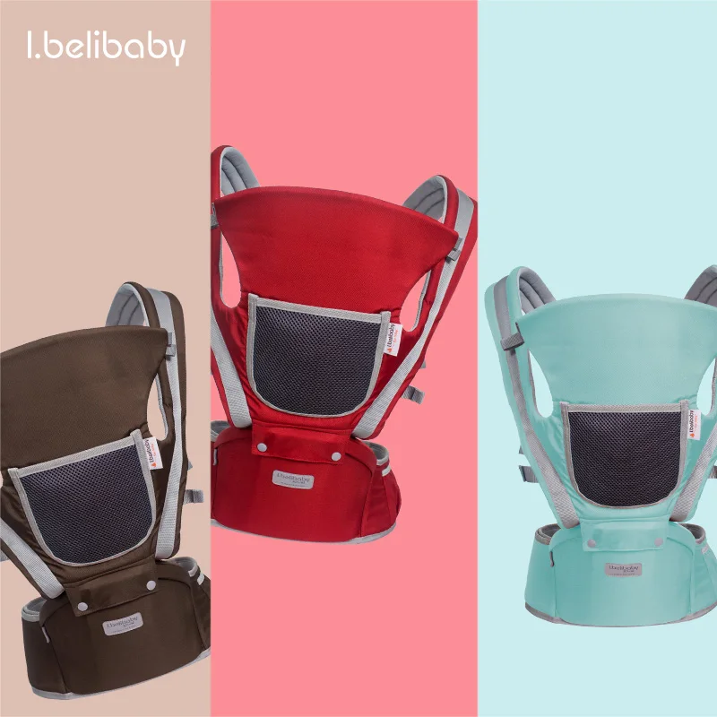 Ibelibaby Baby Cariier воздухопроницаемая Сумка-кенгуру для переноски ребенка, Хлопковая Сумка-кенгуру для новорожденных, Эргономичные рюкзаки-кенгуру для новорожденных