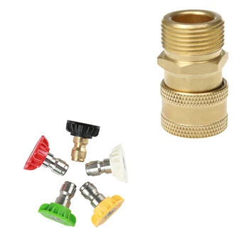 

6pcs/Set 1/4inch High Pressure Washer Foam Lance Adapter With Nozzles Accessory Attachment Garden Power Tools
