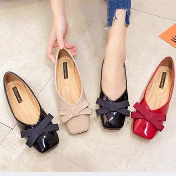 

spring new women's leather shoes ladies soft bottom fashion shoes slope comfort mother large size black work shoes 43 44