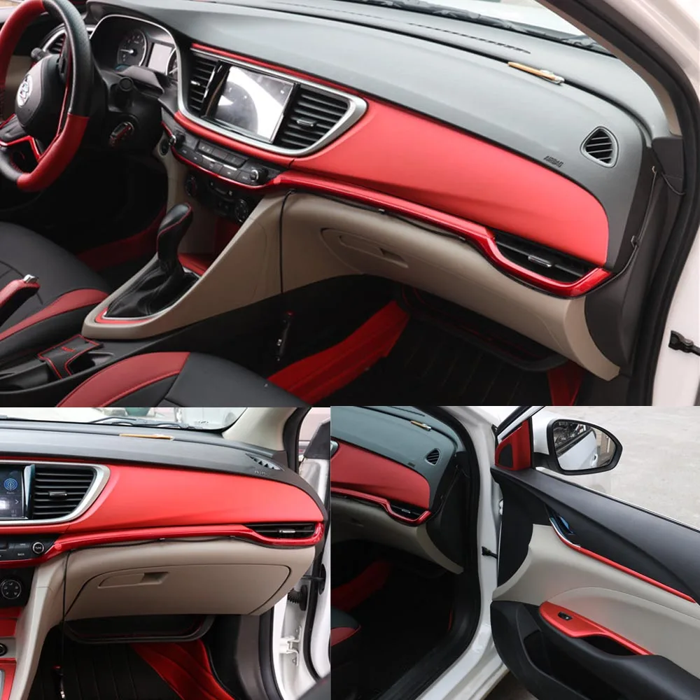 

Car-Styling 3D 5D Carbon Fiber Car Interior Center Console Color Change Molding Sticker Decals For Buick Excelle GT XT 2015-2018