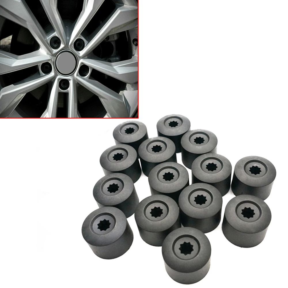 20 Pz 17Mm Dado Ruota Auto Mozzo Auto Coprivite Caps + Strumento Per Volkswagen Vw Polo Passat B5 B6 Cc Golf Jetta Mk6 Tiguan Golf