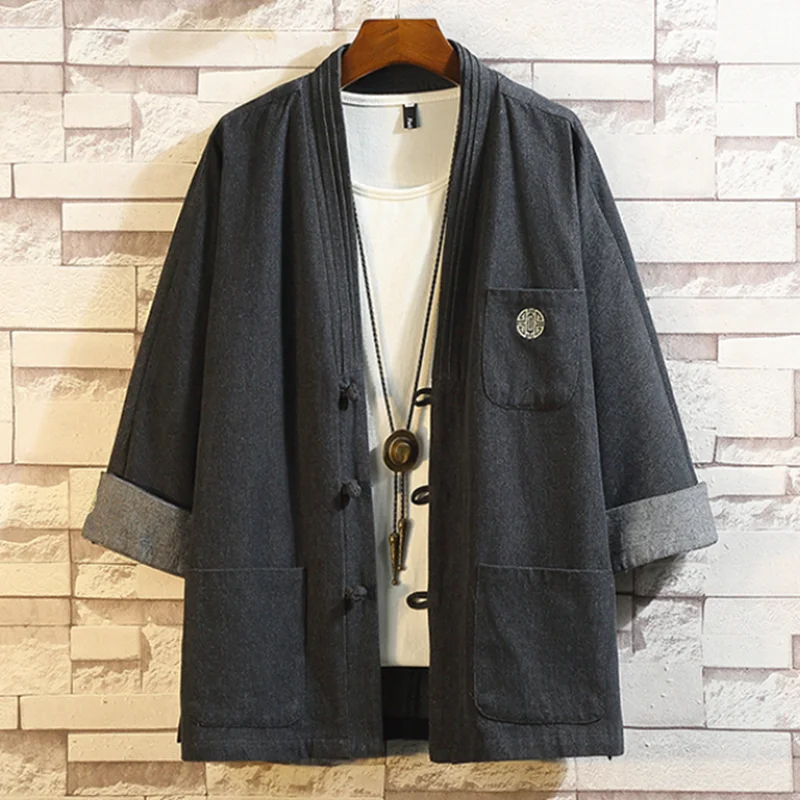 Crane Embroidery Haori Kimono Harajuku Japanese Style Plus Size Men Samurai Costume Yukata Asian Clothes Cardigan Women Jacket Crane Embroidery Haori Kimono Harajuku Japanese Style Plus Size Men Samurai Costume Yukata Asian Clothes Cardigan Women Jacket