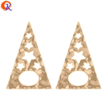 

Cordial Design 50Pcs 30*48MM Jewelry Accessories/Earring Connectors/Geometry Triangle Shape/DIY Parts/Hand Made/Earring Findings