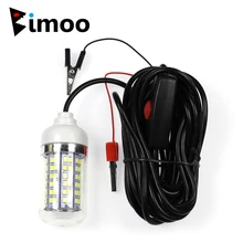 Bimoo 12 В 15 Вт подводная рыба, привлекательная световая лампа для рыбалки кальмаров, водонепроницаемая лампа для кемпинга