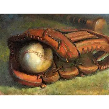 

Diamond Art Painting Full Drill 5D Animation Embroidery Art White Baseball Embroidery Decor Gifts Kits Art