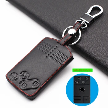

Car Key Card Leather Shell Fob Case Cover for Mazda 3 5 6 8 M8 CX-7 CX-9 2/3/4 Buttons Smart Remote Style Jacket