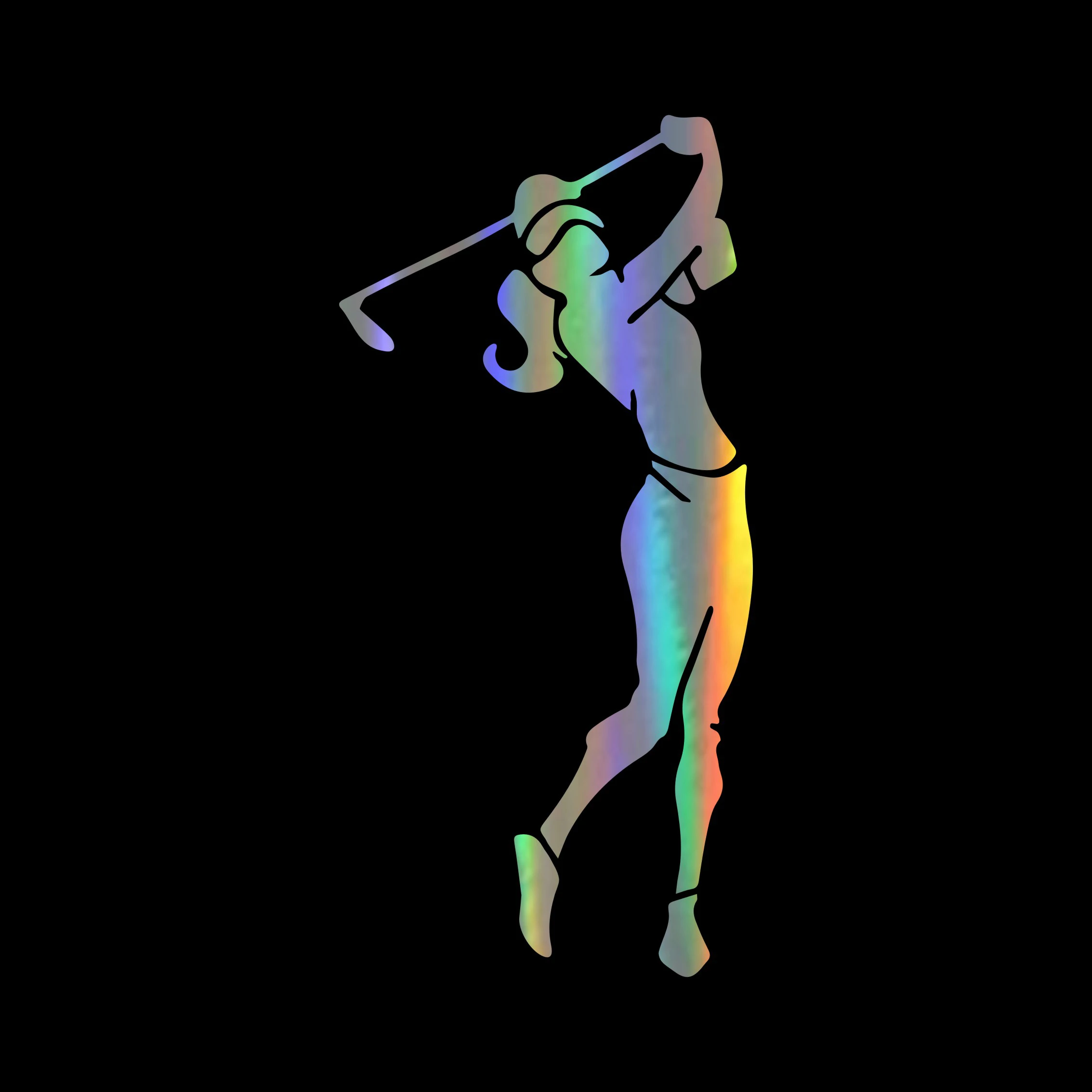Забавные автомобильные наклейки Golf Girl s и Мультяшные Стикеры для гоночного