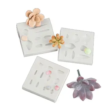 

Handmade Succulent Plants Silicone Mold Polymer Clay Mold DIY Resin Crafting Projects and Cake Decoration Art Caft Tools