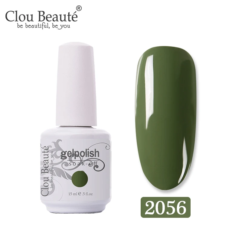 Clou Beaute лак для ногтей 15 мл Блестящий Гель-лак для ногтей Дизайн ногтей Маникюр УФ-лак Гель-лак - Цвет: 2056