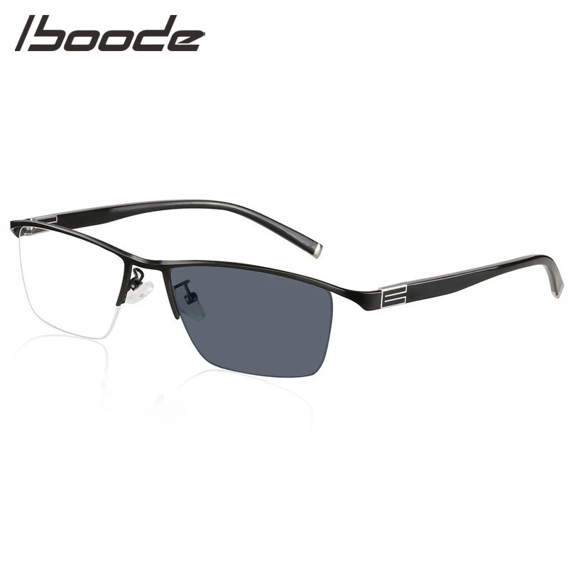 IBOODE для мужчин и женщин полуоправа очки близорукости Женские Мужские квадратные