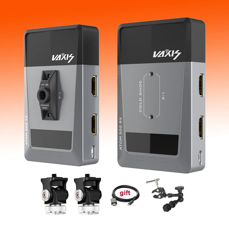Беспроводной приемник передатчик Vaxis ATOM 500 1080P HD двойное HDMI изображение видео