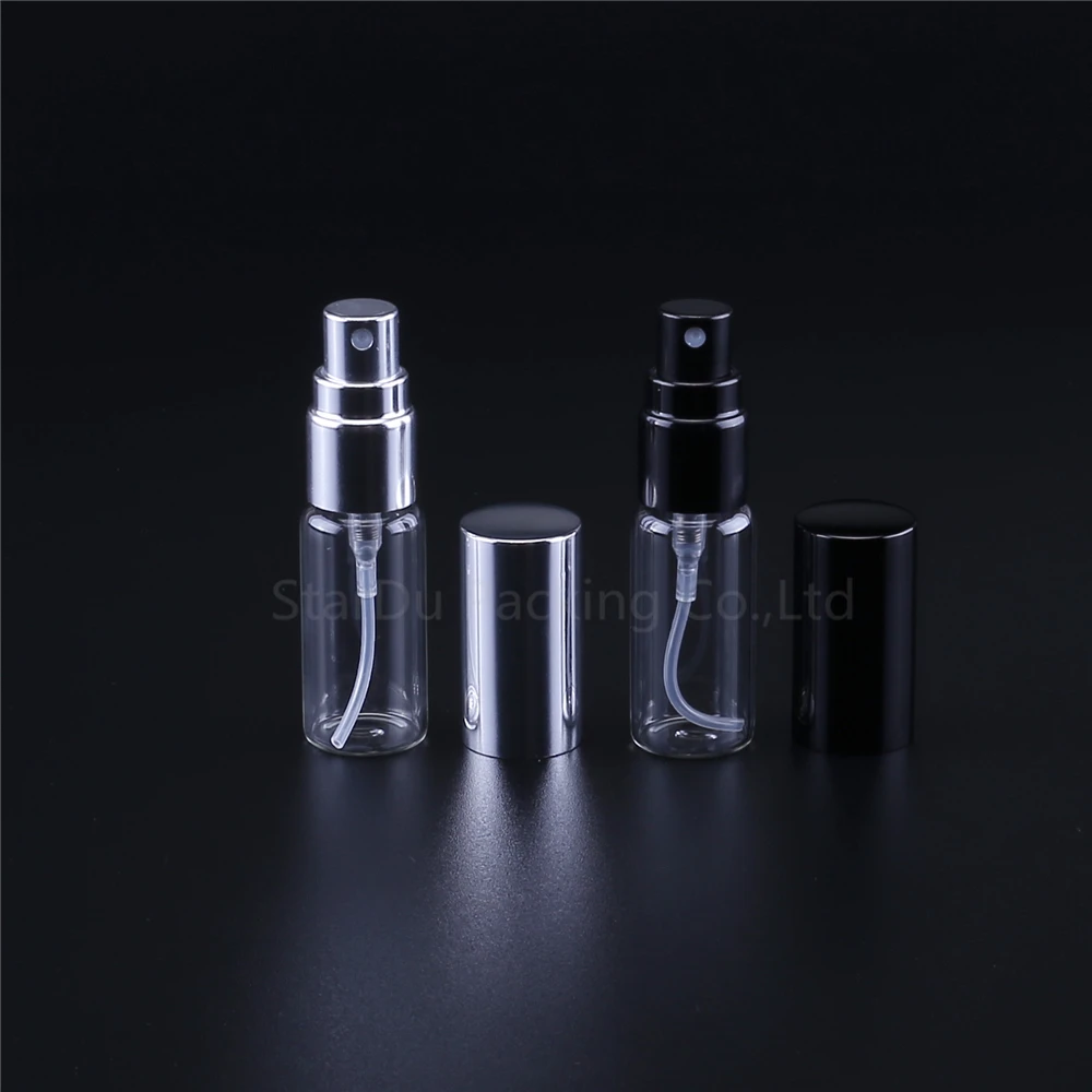 240pcs 5ml Refillable Mini Perfume Spray Bottle Aluminum Spray Atomizer Portable Travel Cosmetic Container Perfume Bottle