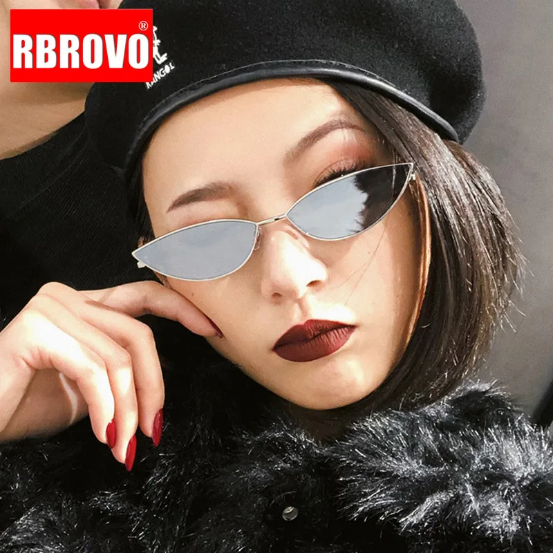 2020 маленькие зеркальные солнцезащитные очки RBROVO женские круглые брендовые