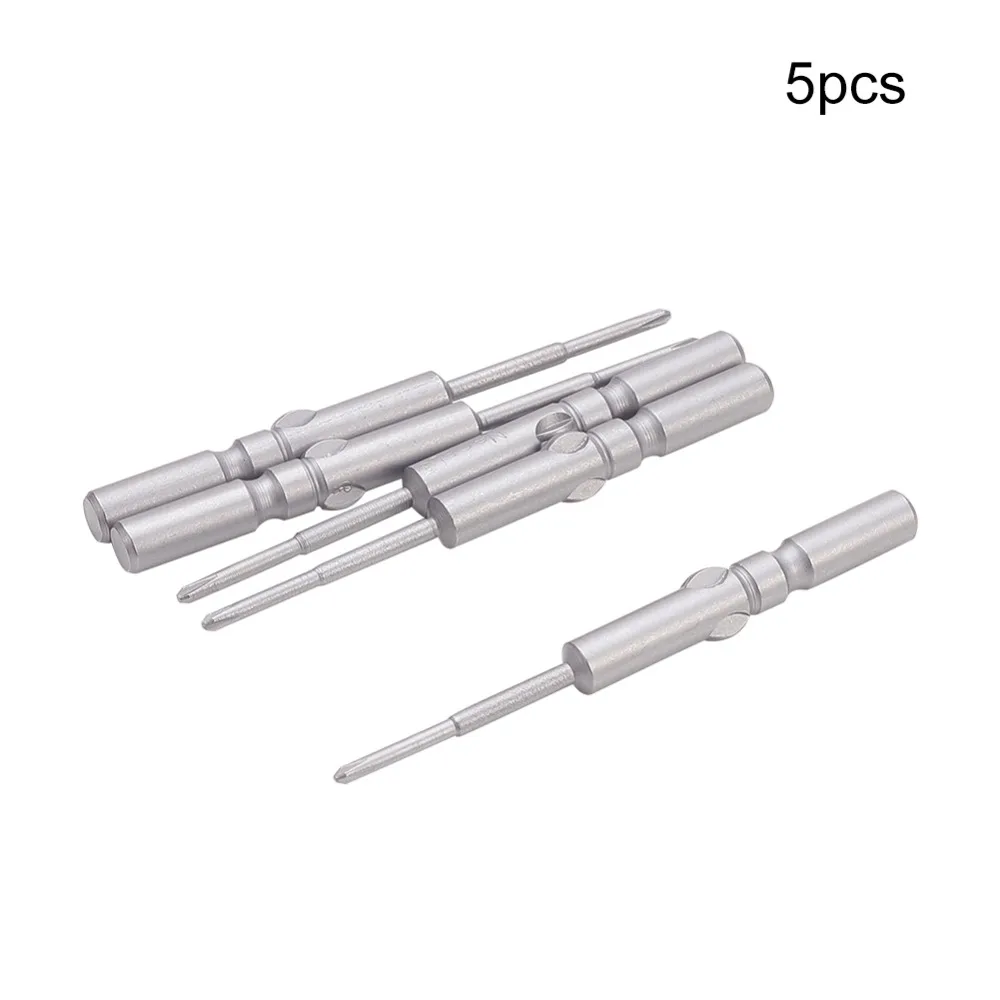 5/6/8 шт. 1.6PH00 2.5PH0 2PH0 6PH1 отвертка Philips Bits S2 перекрестные головы 60 мм Длина 5/6 мм Диаметр Круглый хвостовик магнитные Биты