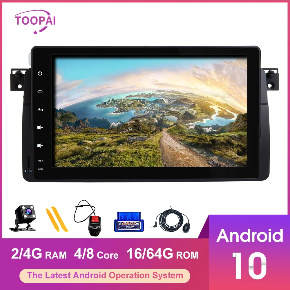 TOOPAI 9&quot Android 10 For BMW E46 M3 Rover 3 1998-2005 MG ZT Car GPS Navigation Multimedia Player Auto Radio Stereo Head Unit |