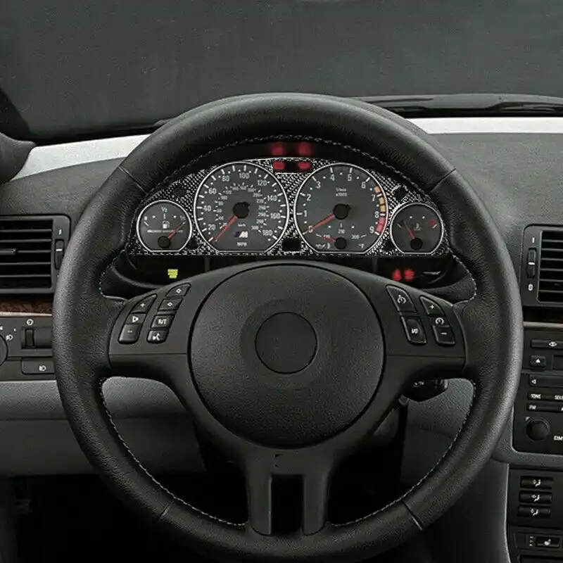 For Bmw M3 E46 Car Dashboard Decoration Sticker Cover Interior Wrap Replacement Interior Mouldings Aliexpress