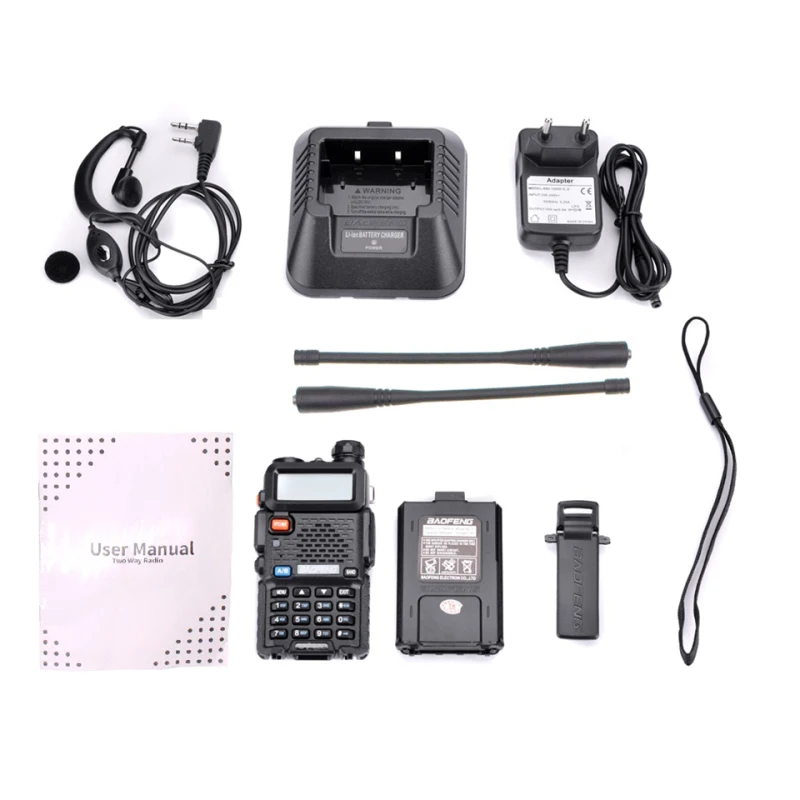 Baofeng UV-5R III трехдиапазонная двойная антенна рация VHF 136-174 Mhz/220-260 Mhz& UHF 400-520Mhz Ham радио сканер UV5R UV 5R