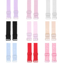 1 пара Регулируемый бюстгальтер ремень замена вышивка плечевой ремень пряжка съемный эластичный зажим для спины аксессуары для бюстгальтера