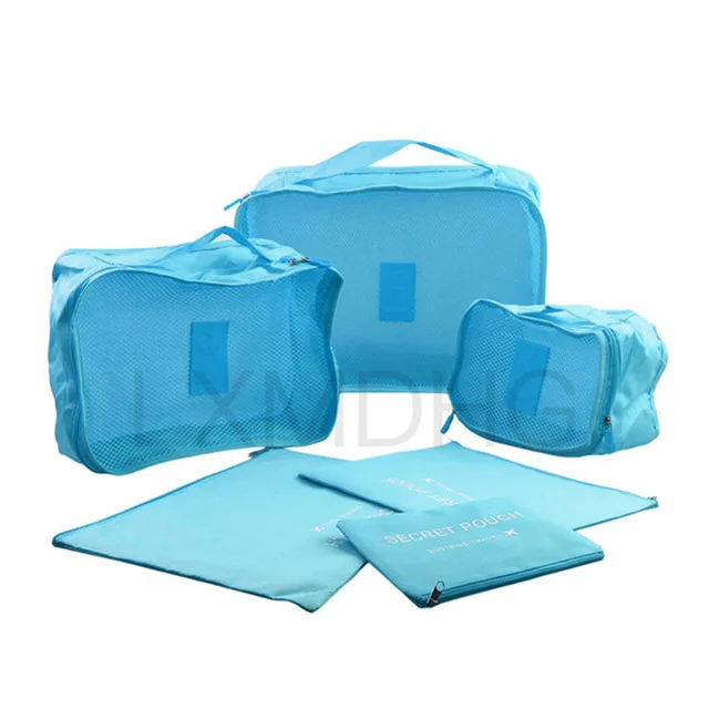 6 шт./компл. дорожная сумка для хранения большая емкость тканевая сумка органайзер для багажа водонепроницаемый переносной чехол для хранения дорожная сумка для хранения - Цвет: 8