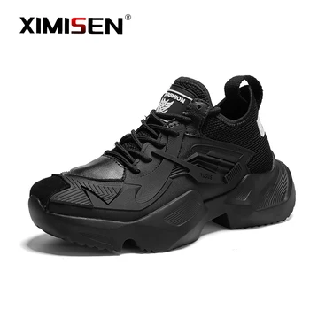 

XIMISEN Men Casual Shoes Brand Men Shoes Men Sneakers Flats Comfortable Breathable Microfiber Outdoor Leisure Footwear