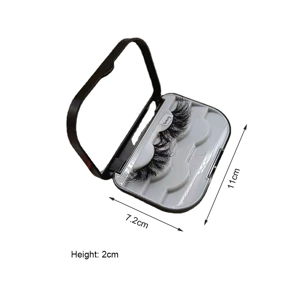 2022 New False Lashes Holder Case Cosmetic False Eyelash Organizer Makeup Tool Plastic Eyelash Case False Eyelashes Case Kawaii