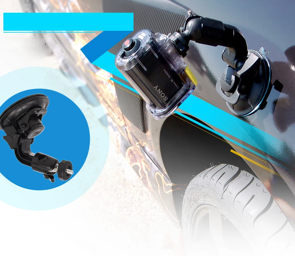 

Car camera Sucker base mount for Sony Action Cam Accessories Suction Cup Mount for Sony Hdr-AS300V AS50V X3000V
