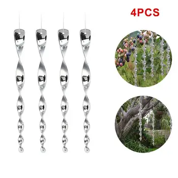 

4PCS/Set Bird Repellent Spiral Rods Pest Hunting Realistic Bird Scarer Bird Repellent Scare Rods Garden Creative