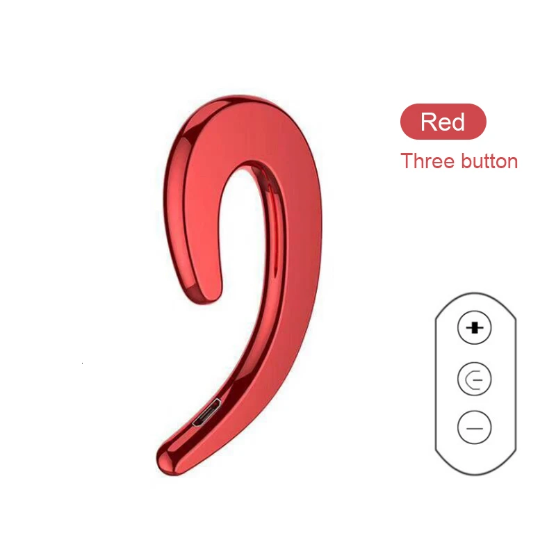

CHYI Bluetooth Headset 4.0 Fashion Ear Hook Earphones Red Mini Wireless Sports Music Headphones With Microphone For Smartphones