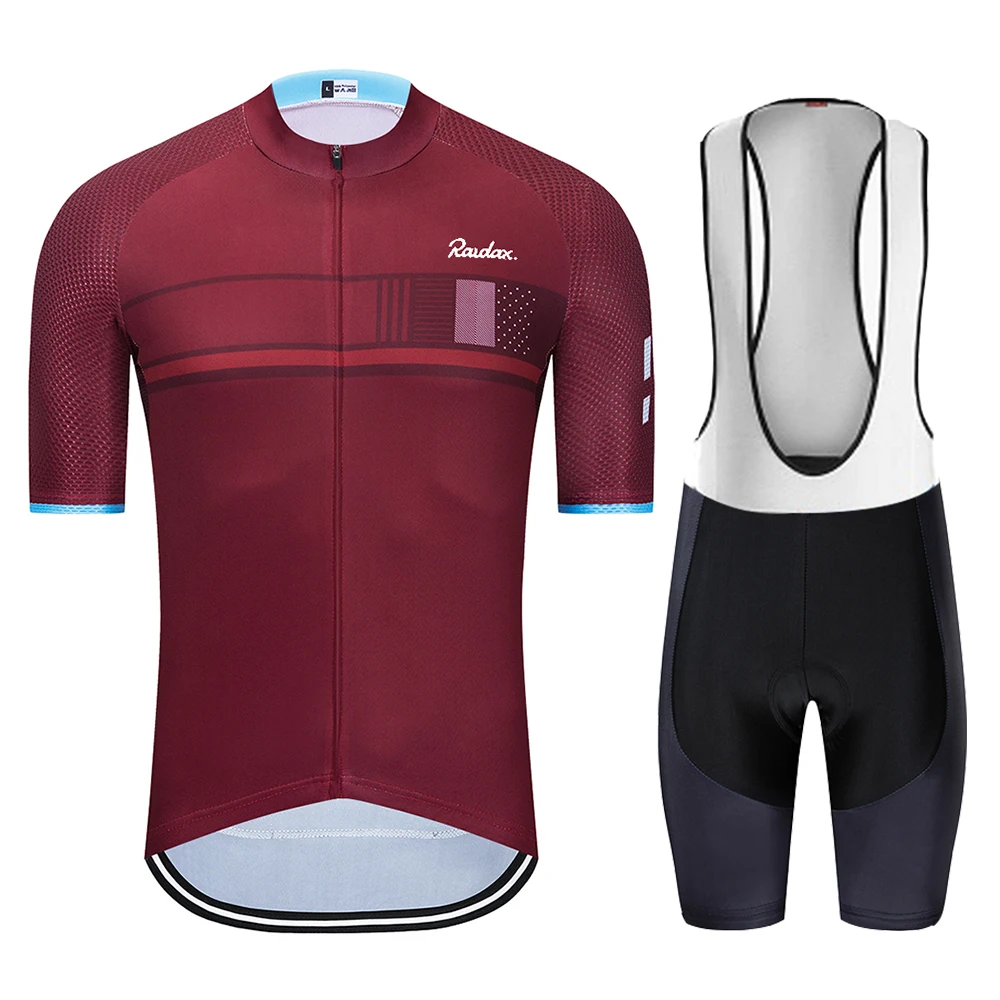 Raudax Cycling Sets cycling jersey cycling suit cycling jersey set Summer Bicycle Clothing Breathable Mountain Cycling Clothes Suits Ropa Ciclismo Verano Triathlon Jersey