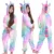 Дети Единорог единорог Пижамы Детские Пижамы Зимние Onesies Детские Пижамы Мальчики Девочки Единорог Фланелевые Пижамы 4-1