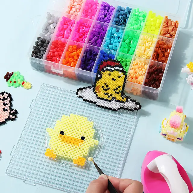 NEW 72 colors 39000pcs Perler Toy Kit 5mm 2.6mm Hama beads 3D Puzzle DIY Toy Kids Creative Handmade Craft Toy Gift 2