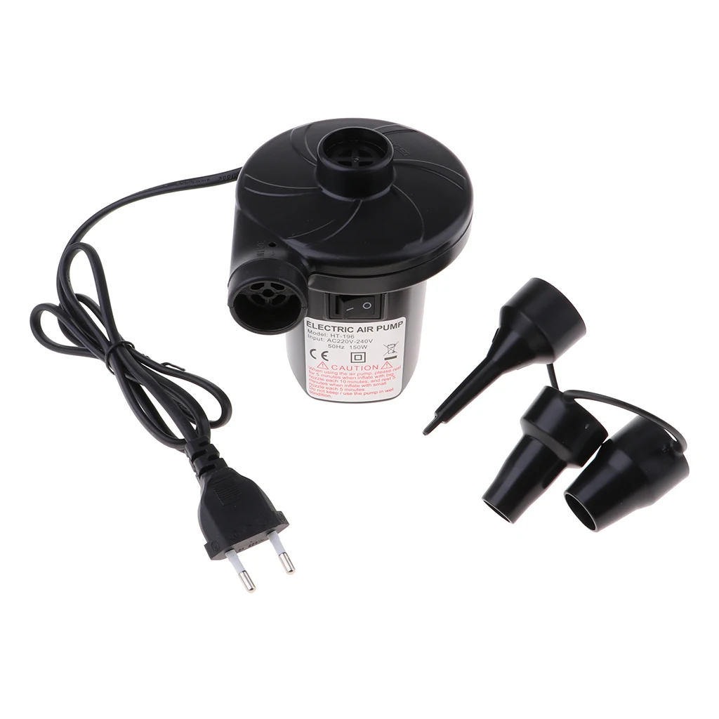 220V Air Pump Air Mattress Pump Boat Pool Raft Canoe Inflator Pump