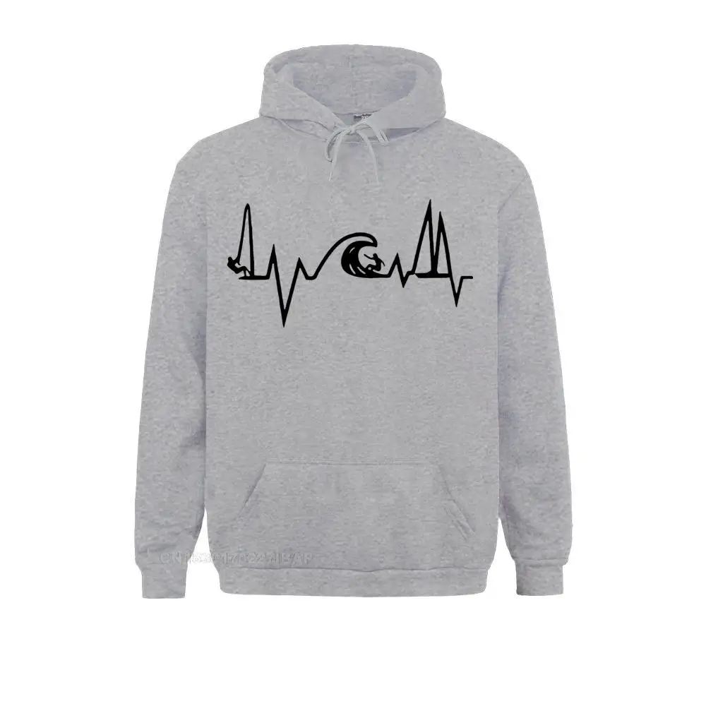 

Heartbeat Surfer Life Hooded Pullover Kanagawa Sea Men's Clothes Vintage Japan Sportswear Harajuku Streetwear Camisetas Hombre